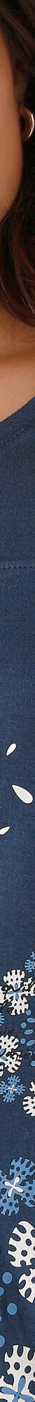 Tunique col tunisien manches longues, imprimé placé  (bleu grisé) Tunique col tunisien manches longues, imprimé placé  (bleu grisé)